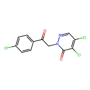 4,5-dichloro-2-[2-(4-chlorophenyl)-2-oxoethyl]-3(2H)-pyridazinone structure
