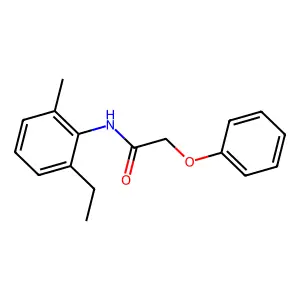 N-(2-ethyl-6-methylphenyl)-2-phenoxyacetamide structure