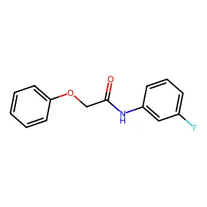 N-(3-fluorophenyl)-2-phenoxyacetamide structure