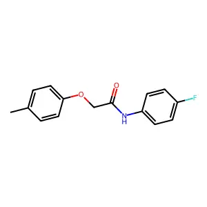 N-(4-fluorophenyl)-2-(4-methylphenoxy)acetamide structure