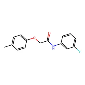 N-(3-fluorophenyl)-2-(4-methylphenoxy)acetamide structure
