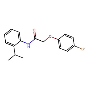 2-(4-bromophenoxy)-N-(2-isopropylphenyl)acetamide structure