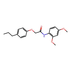 N-(2,4-dimethoxyphenyl)-2-(4-propylphenoxy)acetamide structure