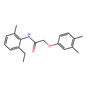2-(3,4-dimethylphenoxy)-N-(2-ethyl-6-methylphenyl)acetamide structure