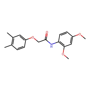 N-(2,4-dimethoxyphenyl)-2-(3,4-dimethylphenoxy)acetamide structure