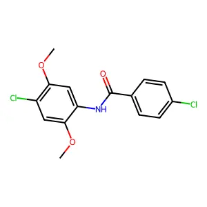 4-氯-N-(4-氯-2,5-二甲氧基苯基)苯甲酰胺 structure