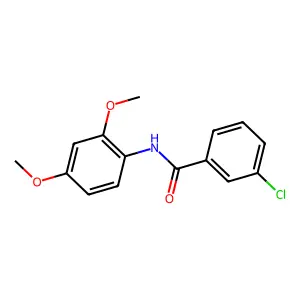 3-氯-N-(2,4-二甲氧基苯基)苯甲酰胺 structure