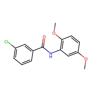 3-氯-N-(2,5-二甲氧基苯基)苯甲酰胺 structure