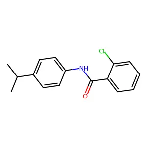 2-chloro-N-(4-propan-2-ylphenyl)benzamide structure