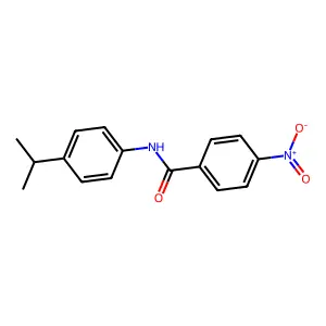 4-硝基-N-[4-异丙基苯基]苯甲酰胺 structure