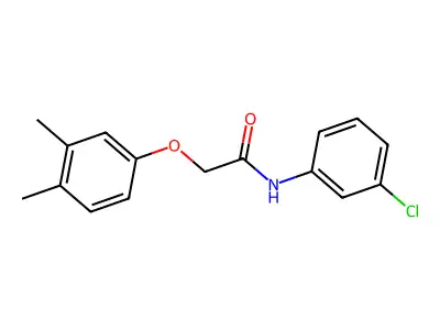 N-(3-chlorophenyl)-2-(3,4-dimethylphenoxy)acetamide structure