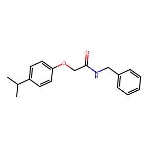 N-苄基-2-(4-异丙基苯氧基)乙酰胺 structure