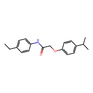 N-(4-ethylphenyl)-2-(4-isopropylphenoxy)acetamide structure