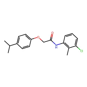 N-(3-chloro-2-methylphenyl)-2-(4-isopropylphenoxy)acetamide structure