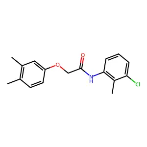 N-(3-chloro-2-methylphenyl)-2-(3,4-dimethylphenoxy)acetamide structure