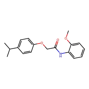 N-(2-methoxyphenyl)-2-[4-(propan-2-yl)phenoxy]acetamide structure