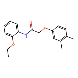 2-(3,4-dimethylphenoxy)-N-(2-ethoxyphenyl)acetamide structure