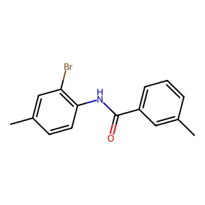 N-(2-bromo-4-methylphenyl)-3-methylbenzamide structure