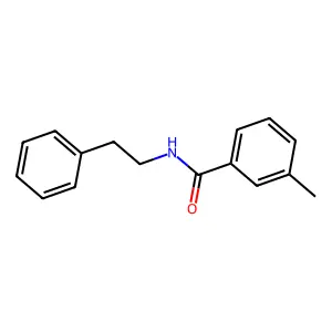 3-methyl-N-(2-phenylethyl)benzamide structure