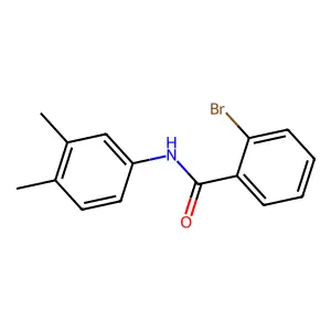 2-bromo-N-(3,4-dimethylphenyl)benzamide structure