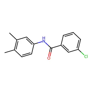 3-chloro-N-(3,4-dimethylphenyl)benzamide structure