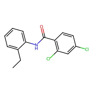 2,4-二氯-N-(2-乙基苯基)苯甲酰胺 structure