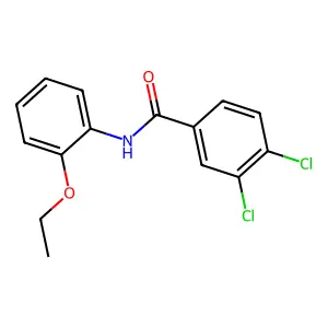 3,4-二氯-N-(2-乙氧基苯基)苯甲酰胺 structure