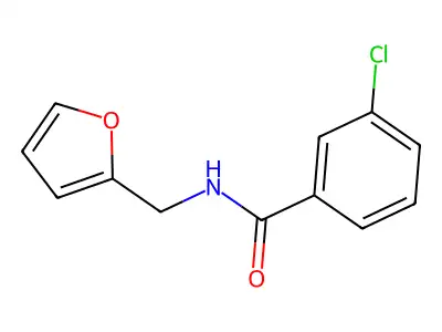 3-氯-N-(糠基)苯甲酰胺 structure