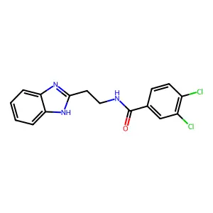 N-[2-(1H-benzimidazol-2-yl)ethyl]-3,4-dichlorobenzamide structure