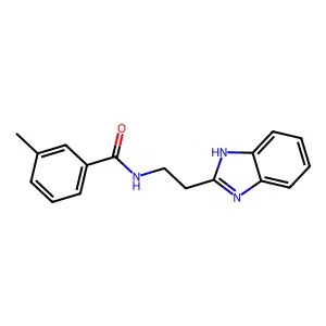 N-[2-(1H-1,3-benzodiazol-2-yl)ethyl]-3-methylbenzamide structure