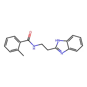 N-[2-(1H-1,3-benzodiazol-2-yl)ethyl]-2-methylbenzamide structure