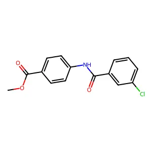 Methyl 4-[(3-chlorobenzoyl)amino]benzoate structure
