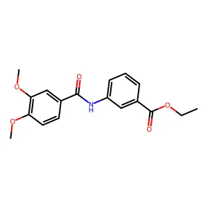 Ethyl 3-[(3,4-dimethoxybenzoyl)amino]benzoate structure
