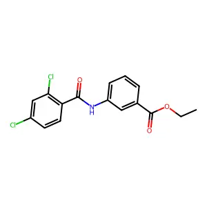 Ethyl 3-[(2,4-dichlorobenzoyl)amino]benzoate structure