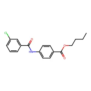 Butyl 4-[(3-chlorobenzoyl)amino]benzoate structure