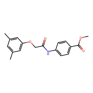 Methyl 4-[2-(3,5-dimethylphenoxy)acetamido]benzoate structure