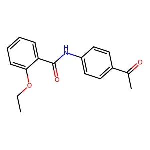 N-(4-acetylphenyl)-2-ethoxybenzamide structure
