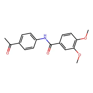 N-(3-acetylphenyl)-3,4-dimethoxybenzamide structure