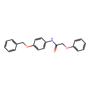 2-phenoxy-N-(4-phenylmethoxyphenyl)acetamide structure