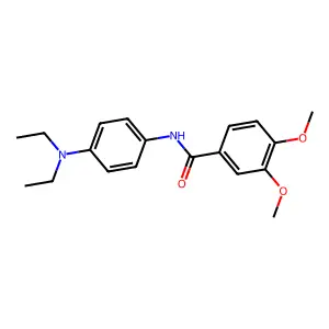 N-[4-(diethylamino)phenyl]-3,4-dimethoxybenzamide structure