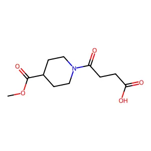 4-[4-(Methoxycarbonyl)piperidino]-4-oxobutanoic acid structure