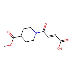 4-[4-(Methoxycarbonyl)piperidin-1-yl]-4-oxobut-2-enoic acid structure