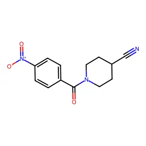 1-(4-Nitrobenzoyl)piperidine-4-carbonitrile structure
