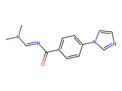 N-[(dimethylamino)methylene]-4-(1H-imidazol-1-yl)benzenecarboxamide structure