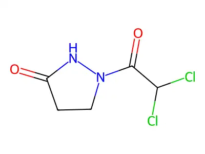1-(2,2-Dichloroacetyl)pyrazolidin-3-one structure