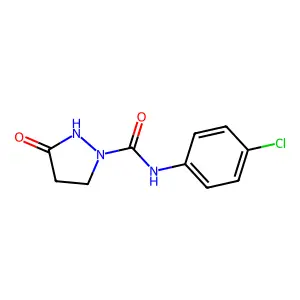 N-(4-Chlorophenyl)-3-oxo-1-pyrazolidinecarboxamide structure