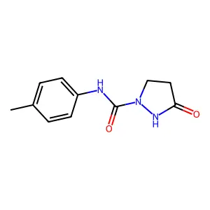 N-(4-methylphenyl)-3-oxopyrazolidine-1-carboxamide structure