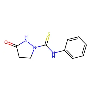 3-oxo-N-phenylpyrazolidine-1-carbothioamide structure