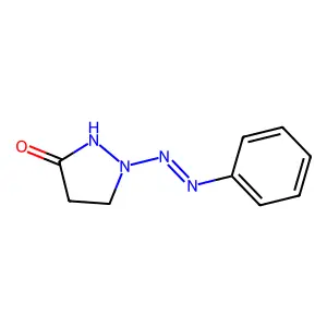 1-(2-phenyldiazenyl)tetrahydro-3H-pyrazol-3-one structure