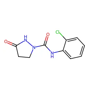 N-(2-chlorophenyl)-3-oxopyrazolidine-1-carboxamide structure